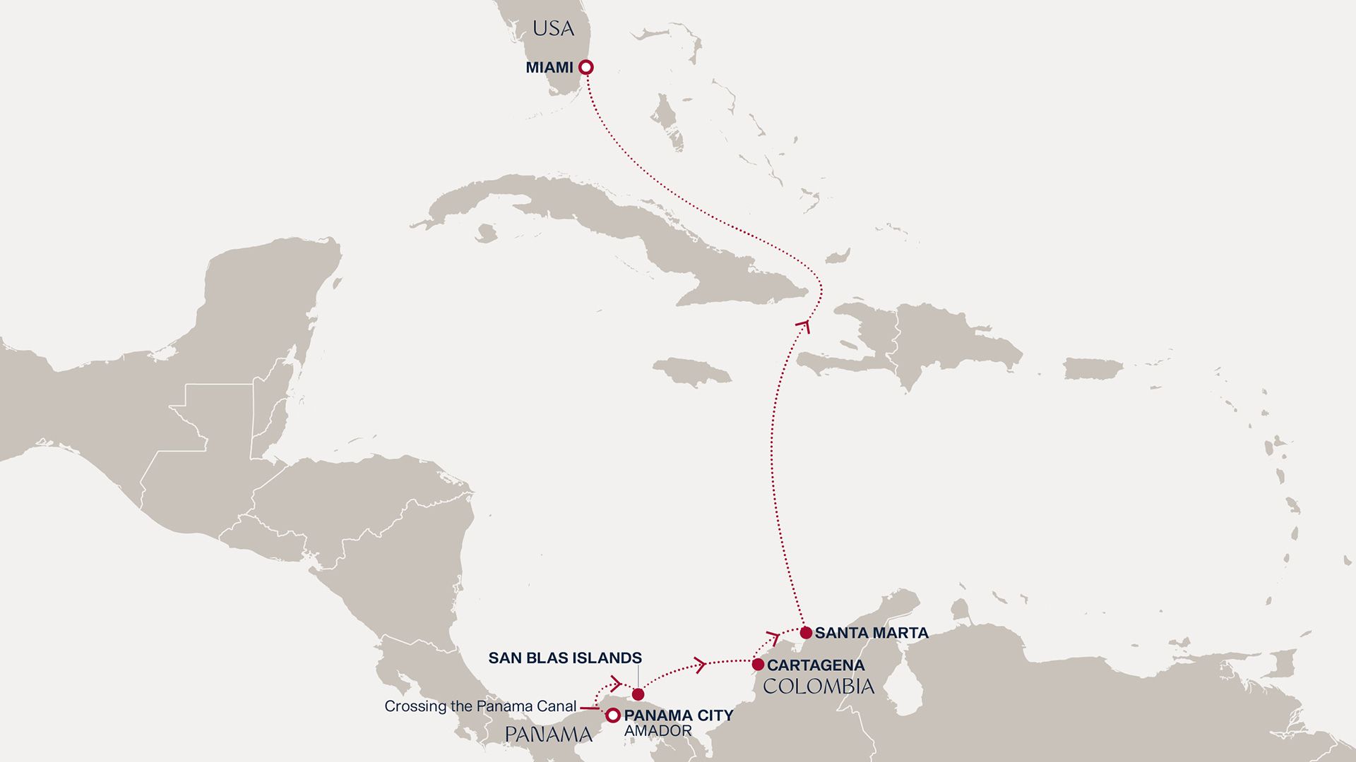 A Journey Traversing the Panama Cana Itinerary Map